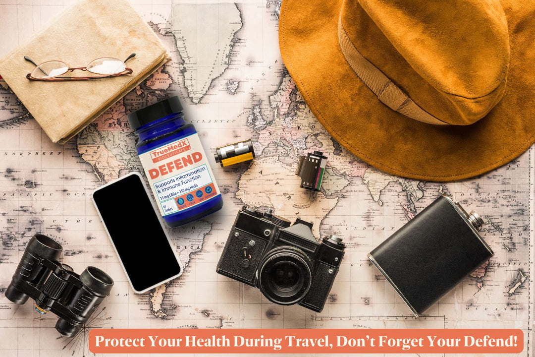 Everything you need for a fun and healthy travel with truemedx defend.