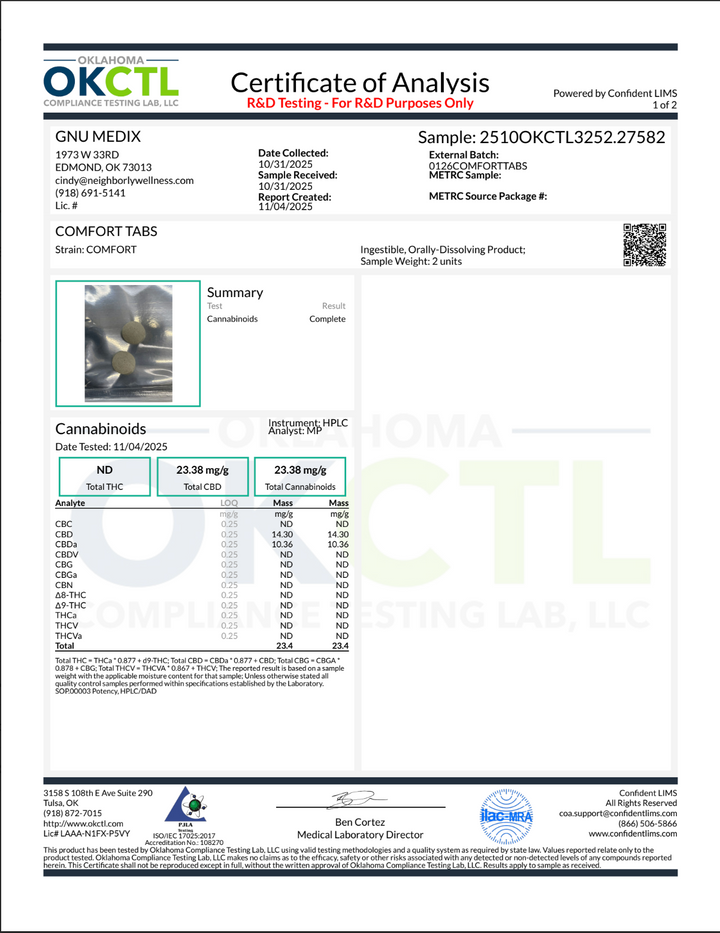 Comfort Tablets – Daily Support for Discomfort and Inflammation