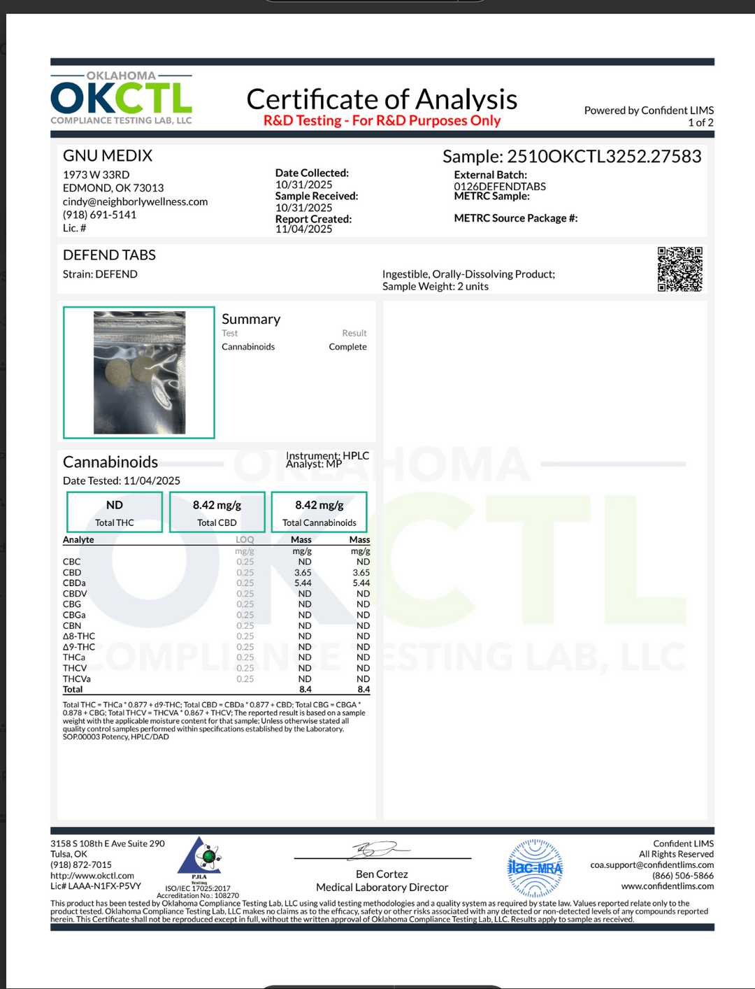 TrueMedX Defend Tablets