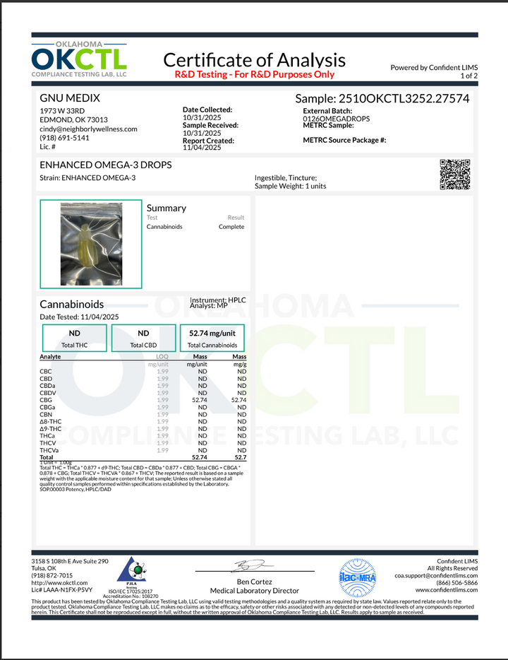 TrueMedX Enhanced Omega-3 + CBG