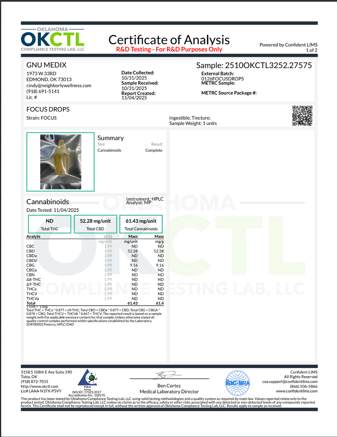 TrueMedX Focus Drops