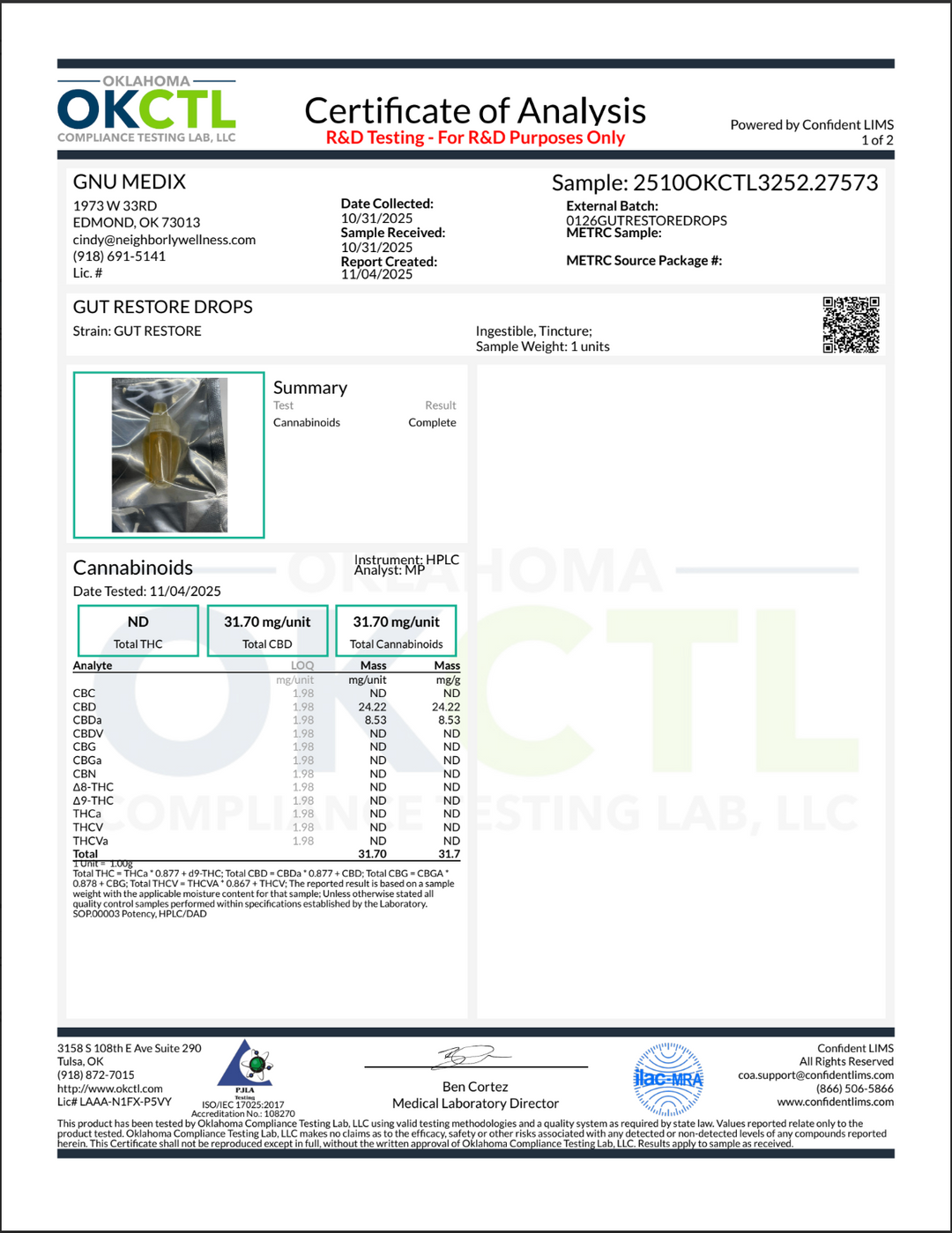 TrueMedX Gut Restore Drops