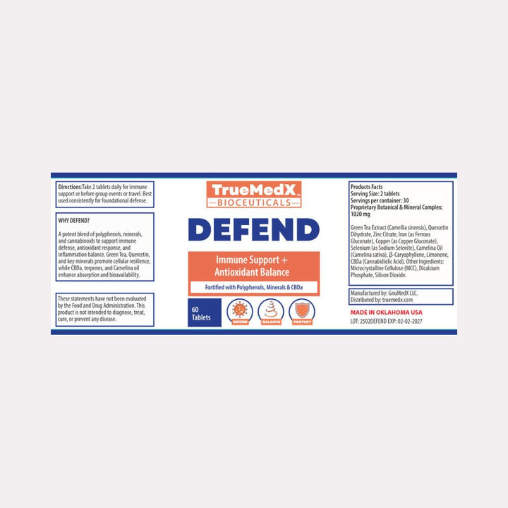 TrueMedX Defend Tablets