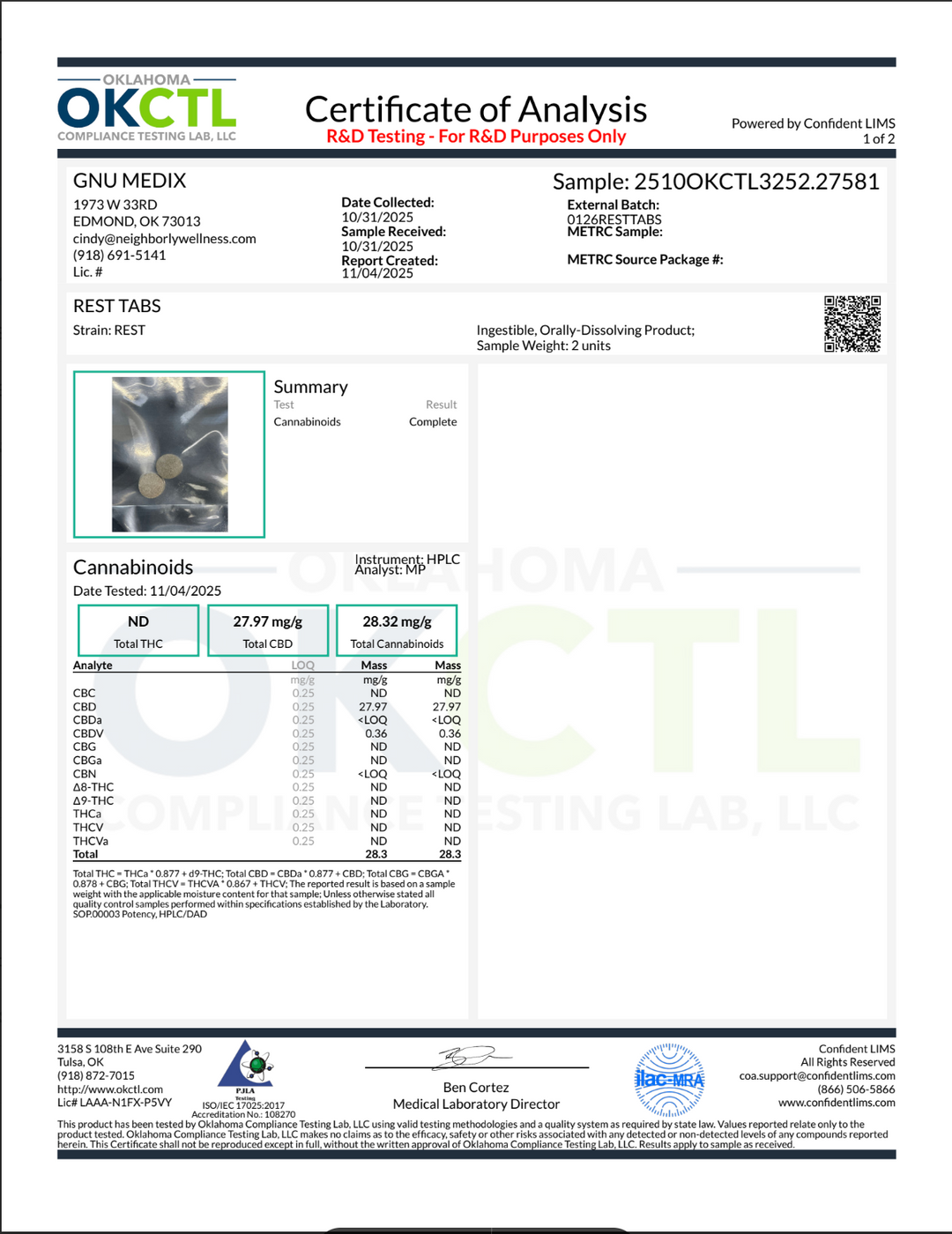 TrueMedX Rest Tablets