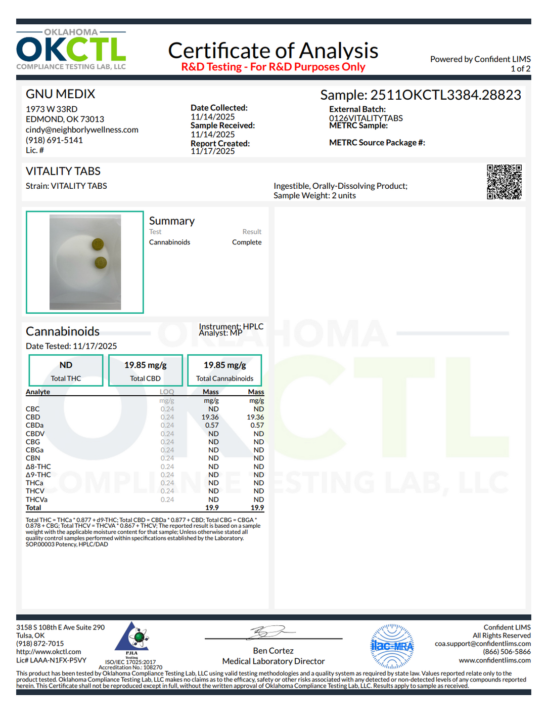 TrueMedX Vitality Tablets