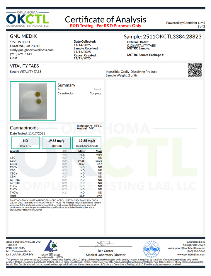 TrueMedX Vitality Tablets
