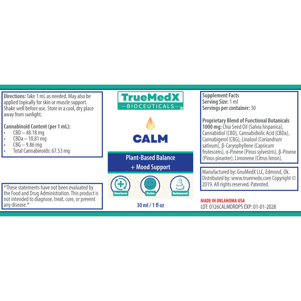TrueMedX Calm Drops