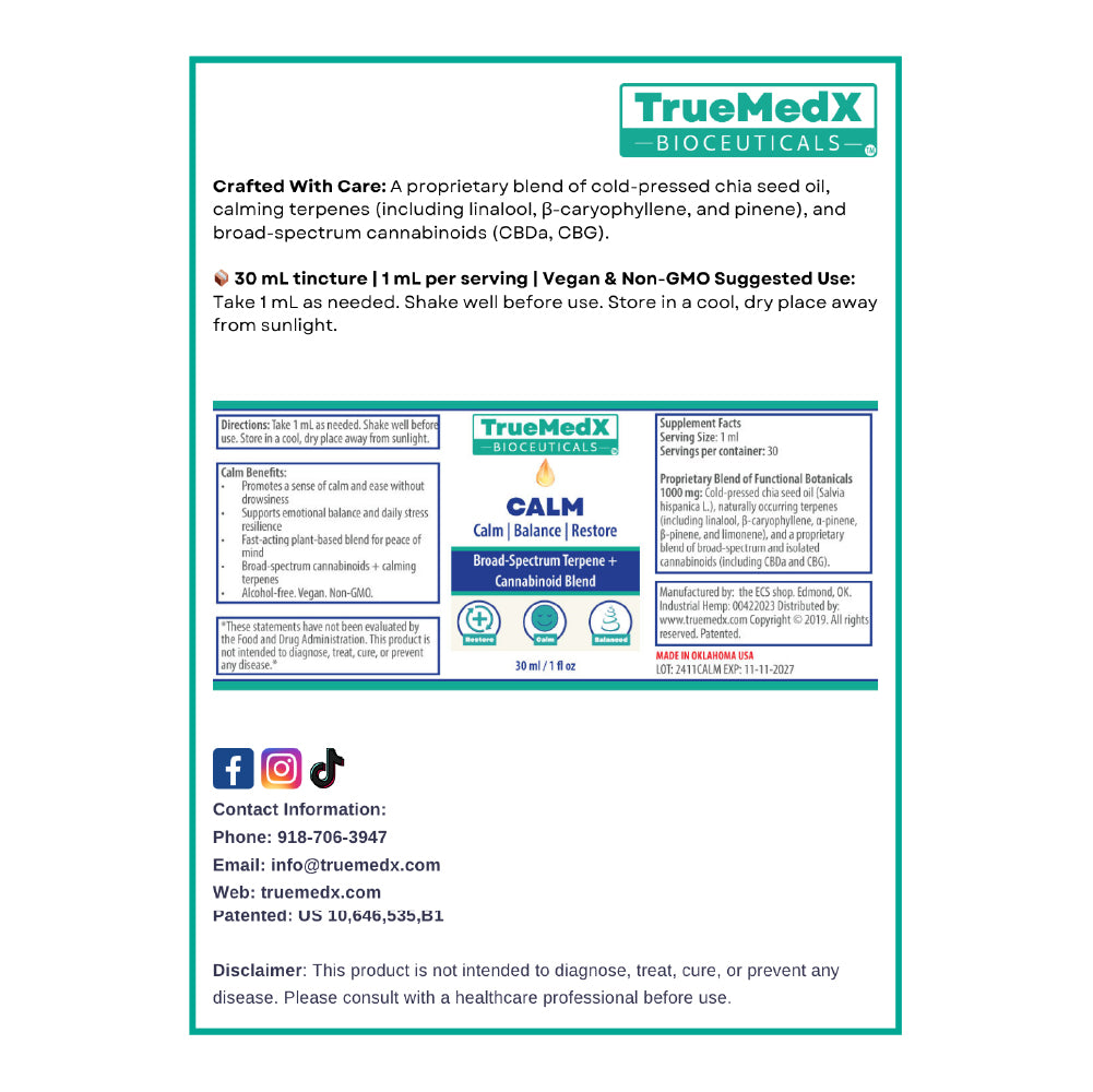 TrueMedX Calm Tincture