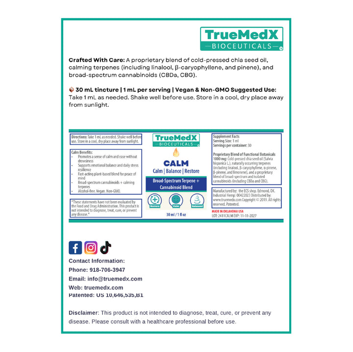 TrueMedX Calm Tincture