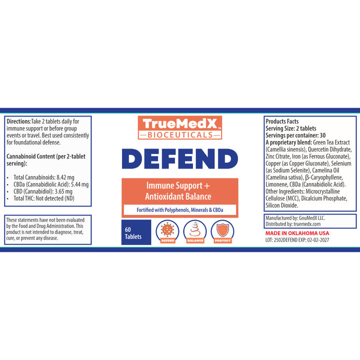 TrueMedX Defend Tablets