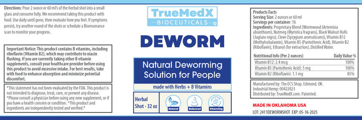 TrueMedX DeWorm | Natural Digestive Support & Detoxification