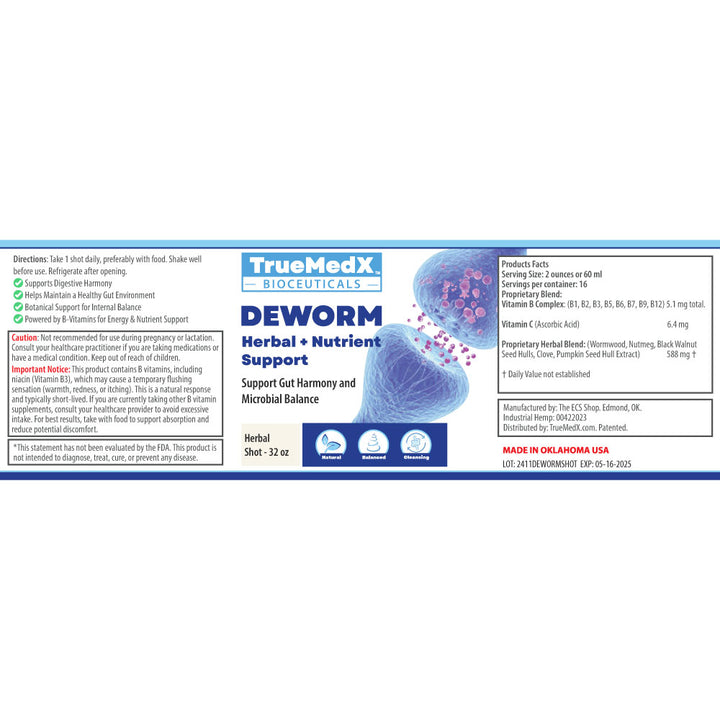 TrueMedX Deworm Herbal Shots