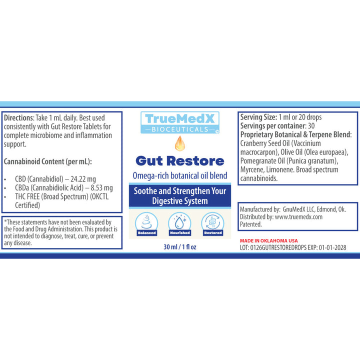 TrueMedX Gut Restore Drops