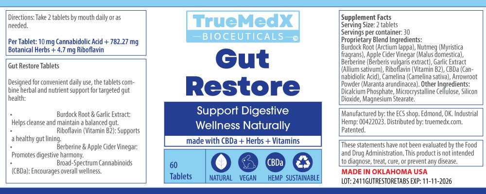 TrueMedX Gut Restore Tablet