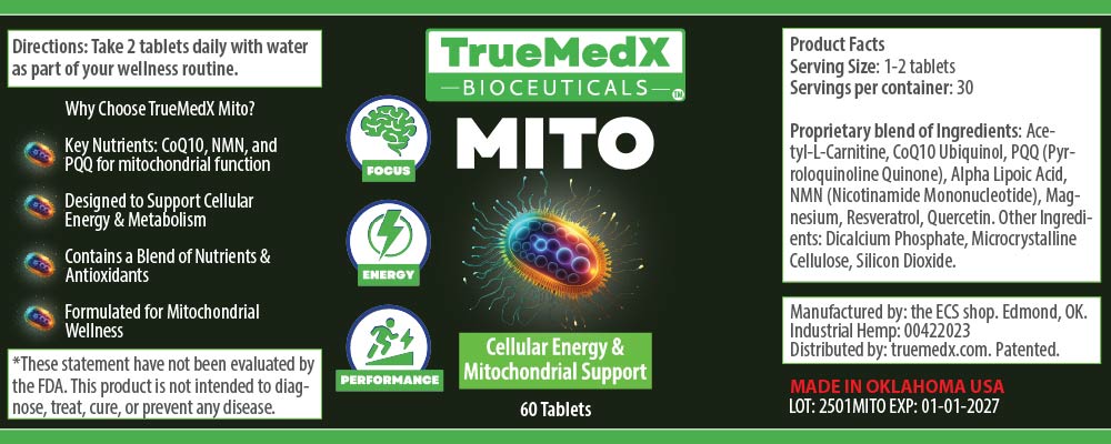 TrueMedX Mito - Cellular Energy & Mitochondrial Support