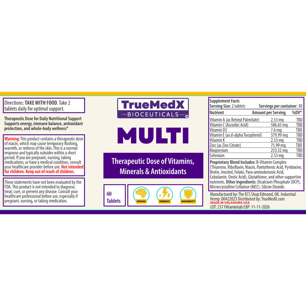 Therapeutic Dose Multivitamin for Whole-Body Wellness