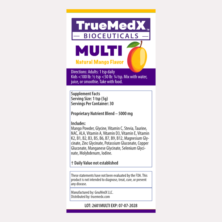 TrueMedX Multi Powder | Premium Family Multivitamin