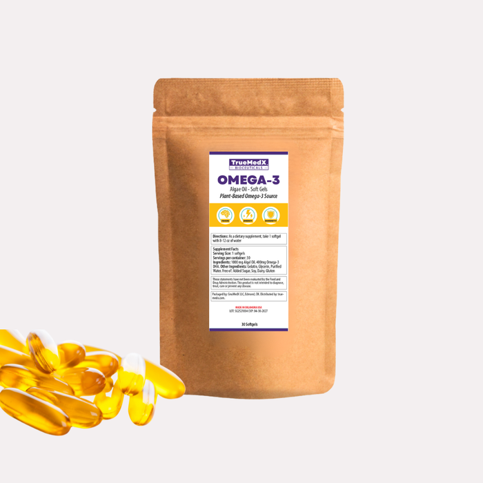TrueMedX Omega-3 Fish Oil Softgels
