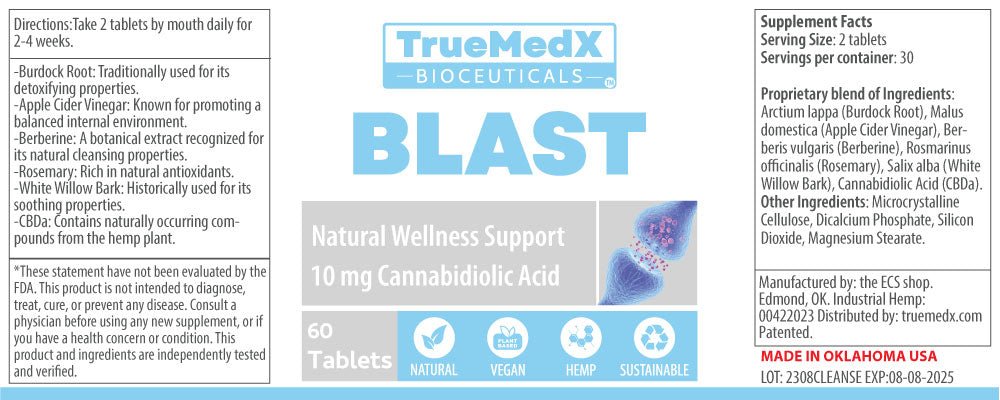 TrueMedX Blast Tablets - TrueMedX Bioceuticals