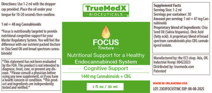 TrueMedX Focus Tincture - TrueMedX Bioceuticals