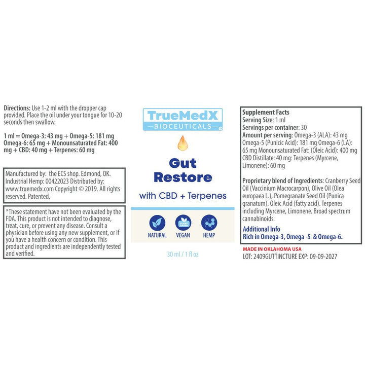 TrueMedX Gut Restore - Digestive Health - TrueMedX Bioceuticals