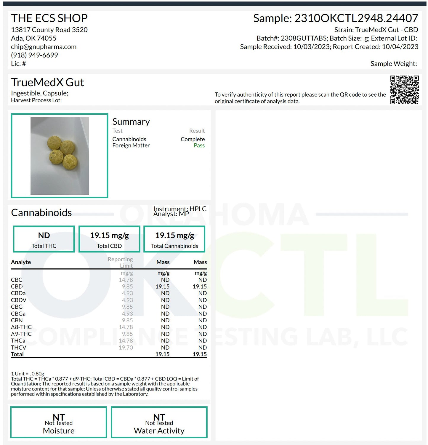TrueMedX Gut Tablet - TrueMedX Bioceuticals