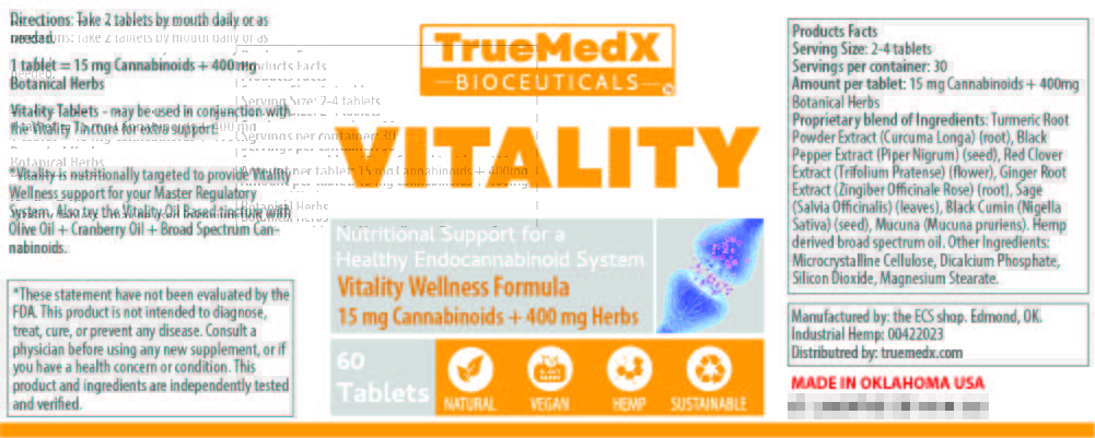 TrueMedX Vitality Tablets - Use to be Energy! - TrueMedX Bioceuticals